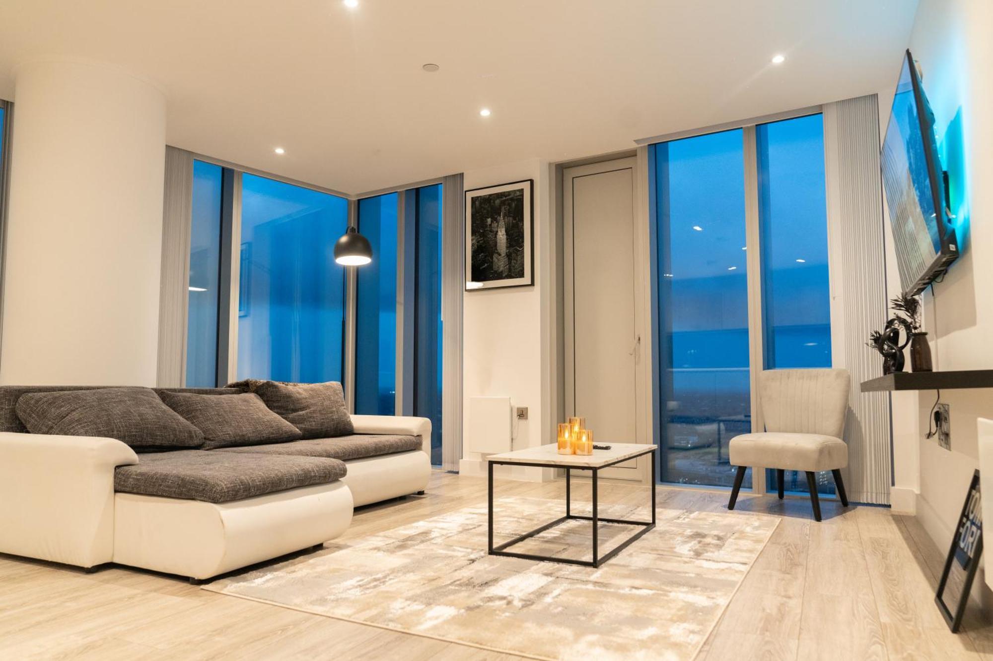 Luxury 2 Bed Penthouse With Stunning Views In Manchester City Centre Exterior foto